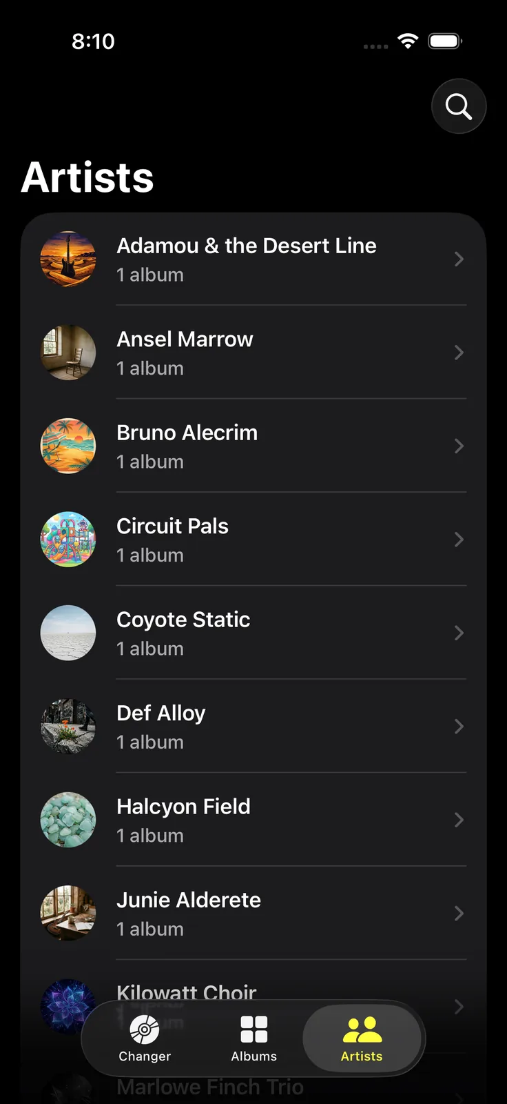 Screenshot for CD Changer