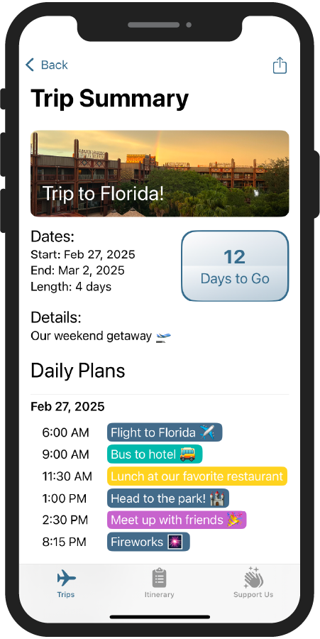 Screenshot for Pocket Trip Planner