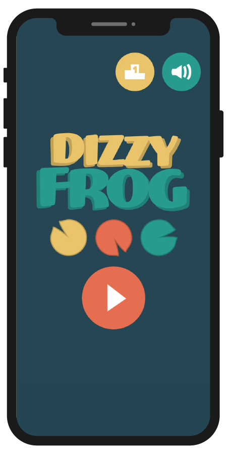 Screenshot from Dizzy Frog app game