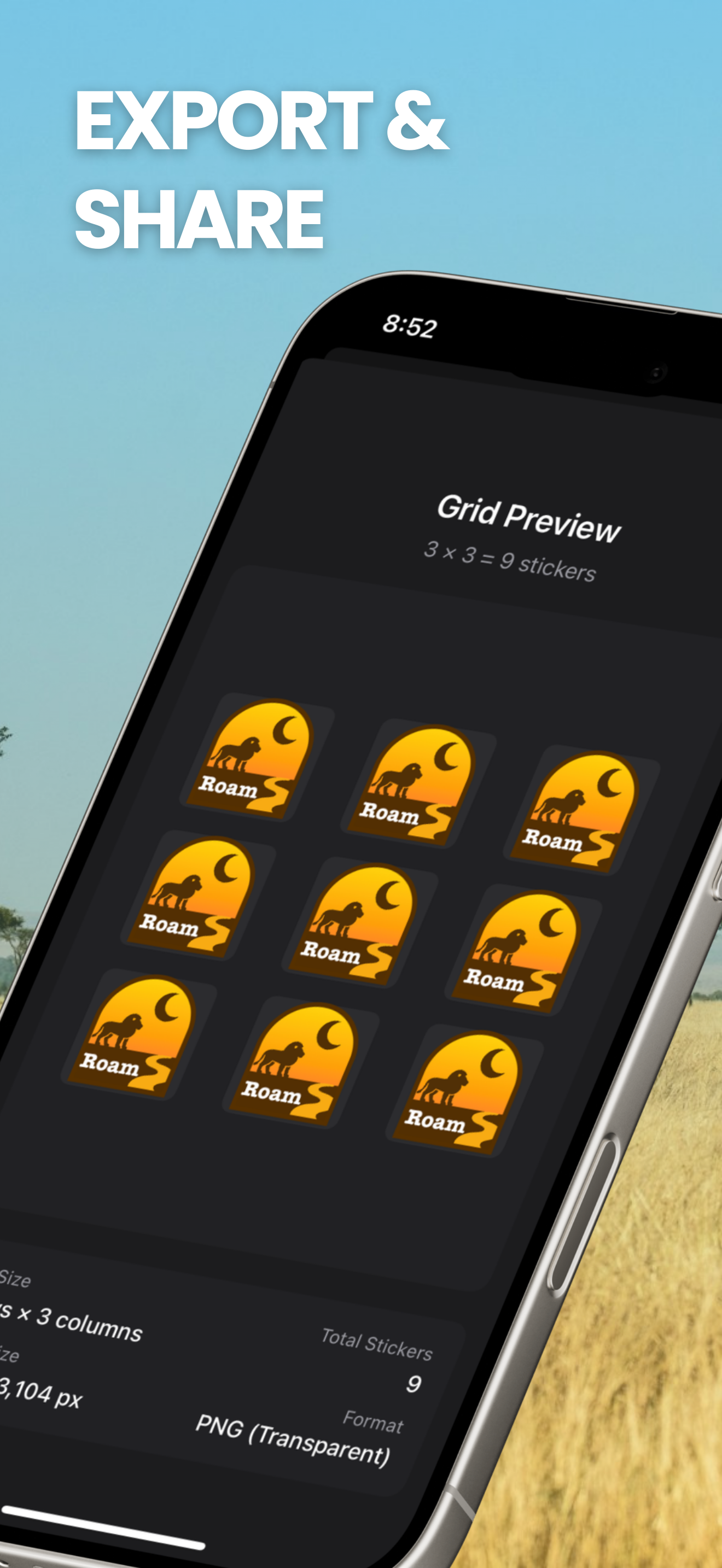 Trip Stickers Screenshot